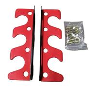 Homyl Supporto per Bilancieri da Parete Portabilanciere a Muro Regolabile Supporto Bilanciere Stoccaggio Ferro Antiscivolo Struttura Robusta Adatto per Pale, Rosso