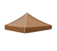 Homyl Tenda da Esterno Pieghevole in Poliestere Sostitutivo Tetto Gazebo con Materiale Resistente E Attacchi Sicuri Idonea a Spazi All'aperto Pranzo Giardino Esterni, Marrone