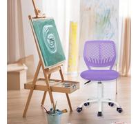 HOMYLIN 1 sedia da disegno, design ergonomico, materiale sintetico di alta qualità, altezza regolabile, comoda seduta in peluche, ideale per studio, sale d'arte, salotto, viola