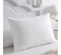 Homyrium Cuscino in piuma 40 x 80 cm, 40 x 80 cm, 3 camere con 100% piumino e piume, qualità alberghiera, 100% cotone, certificato Ökotex (800 g, confezione da 1 pezzi)