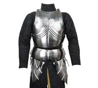 HOMYZ Corazza medievale gotica con nappe armatura guerriero cavaliere armatura in acciaio corazza armatura cosplay armatura costume larp polacco argento