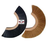 HOMYZ Set di due spazzole per casco da centurione romana con pennacchio medievale romano pennacchio casco da guerra solo pennacchio colore naturale e nero