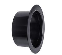 Hon&Guan ø100 mm Saldato Sulla Flangia 4 Pollici Tubo di Ventilazione Nero, Connettori a Flangia Della Adattatore per Tubo di Scarico ABS Collegamento del Condotto d'aria del Tubo di Ventilazione