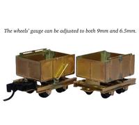 HOn30/HOe DB 2-Ore Car Kit Regolabile a 6,5 mm Calibro HOn2/H0f/H0i Mining Wagon
