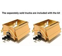 HOn30/HOe/HOn2-1/2 Aru-Model 2-Ore Car Kit Coal Mining Gable Bottom Dumper Wagon