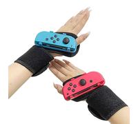HONAMWINPRO Cinturini da Polso per Just Dance 2024/2023/2022/2021/2020/2019 Libera le Mani/Comodo e Traspirante Rosso e Blu