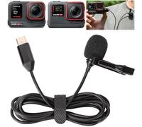 Honbobo Ace Pro/Ace Microfono per Insta360 Ace Pro/Insta360 Ace Microfono lavalier Tipo-C Ace Pro/Ace Lav a clip microfono Accessori per Insta360 Ace Pro/Insta360 Ace Microfono di registrazione 1.5M