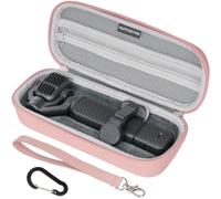 Honbobo Custodia Borsa per DJI Osmo Pocket 4P, Custodia da trasporto con Braccialetto Gancio, Borsa portaoggetti Case Bag Camera Accessori per DJI Osmo Pocket 4P Standard Combo (Pink)
