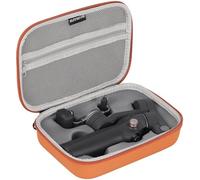 Honbobo Custodia da trasporto per DJI Osmo Mobile 7P, custodia protettiva da viaggio per DJI OM 7P, Arancione, Custodia impermeabile PU per DJI OM 7P