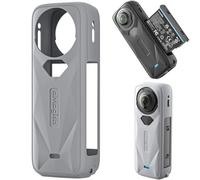 Honbobo Custodia protettiva per Insta360 X5, Silicone Camera Custodia Copertura della manica Protettore Accessori per Insta360 X5 (Grey)