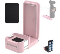 Honbobo Magnetico Base Supporto per DJI Osmo Pocket 4P, Magnetico a sgancio rapido supporto Fotocamera Adattatore Regolabile con base da tavolo Accessori per DJI Osmo Pocket 4P (Pink)