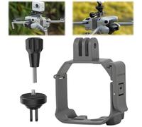 Honbobo Mini 4 Pro Adattatore Supporto compatibile con DJI Mini 4 Pro Supporto per fotocamera Supporto di espansione Accessori compatibili con GoPro 12/DJI Osmo Action 4/Insta360 GO 3