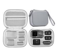 Honbobo Osmo Action 6 Case, Custodia da trasporto per DJI Osmo Action 6, PU Borsa portaoggetti Borsa da viaggio per DJI Osmo Action 6 Standard Combo (Grey)