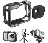 Honbobo Telaio Gabbia Metallo per Insta360 GO Ultra, Telaio protettivo Orizzontale Verticale Gabbia Sgancio rapido Espansione Supporto Accessori per Insta360 GO Ultra