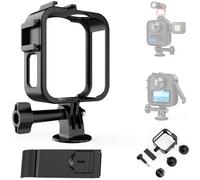 Honbobo Telaio Gabbia Plastica per GoPro Max 2, Telaio protettivo Gabbia di espansione Custodia protettiva Frame Cage Accessori per GoPro Max 2 (5in1(frame+lens caps+adapter+screw+battery cover))