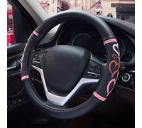 HONCENMAX Donne Veicolo Copre Volante Auto Protezione Volante Moda - Universale per Auto/Truck/SUV Diametro 38cm (15")