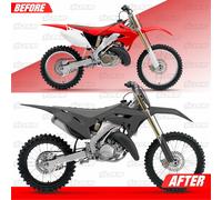 Honda 2002-2007 CR125R CR250R | Nuovo Kit Plastica Polisport Restyle 2022 Grigio