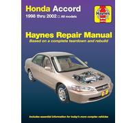 Honda Accord 1998 Thru 2002: All Models