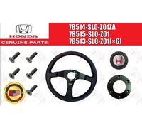 HONDA ACURA OEM NSX R NA1 2 BK VOLANTE ANELLO CENTRALE & VITI & CLACSON SET