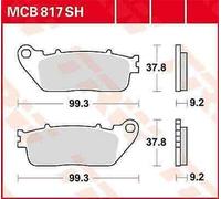 Honda CB 1000 R ABS 2008-2016 TRW Sh Serie Sindered Posteriore Pastiglie Freno
