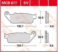 Set di pastiglie freno TRW MCB677
