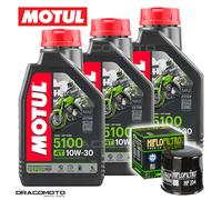 Honda CB 650 F 2014-2018 Tagliando Olio Motul 5100 10W-30 4T 3 litri filtro