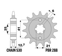 HONDA CB 750 1971-1978 pignone PBR passo 530 18 Denti