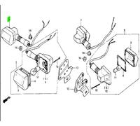 HONDA CB250 A AC WINKER ASSY. R. FR. 33300-KC1-920 1990-2008 CB125TT A CB125TT