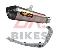 Honda CB650F/CBR650F 2014-2017 Arrow Acciaio/Carbonio x-Kone Full Sistema Road
