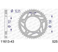 HONDA CBF 600 N 600 CORONA AFAM 11613-43 IN ALL. PASSO 525 2004 2007