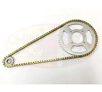 HONDA CBR 125R KIT CATENA E CORONA RESISTENTE 04-10 ORO
