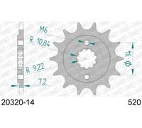 HONDA CBR 250 R 250 PIGNONE AFAM 20320-14 PASSO 520 2011 2013