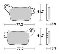 Sbs Street 834hf Ceramic Brake Pads Oro