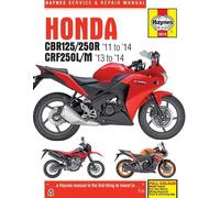 Honda CBR125R, CBR250R, CBR300R, CB300F & CRF250 (11-18) (Tascabile)