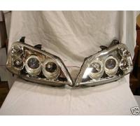 HONDA CIVIC dal 2001 al 2005 FARI ANTERIORI CON DOPPI ANGEL EYES CROMATI