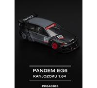HONDA Civic (EG6) - Kanjozoku - black / grey - PopRace 1:64