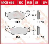 Honda Cr 125 R 1995-2007 TRW Rsi Serie Sindered Off-Road Gara Pastiglie Freno