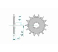 HONDA CR 125 R - 87/03 - PIGNONE 13 DENTI ACCIAIO / 20206-13