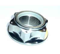 Honda CR125R 2000-2001 Dado Flangiato NYLOC Asse Posteriore Titanium M22X1.5