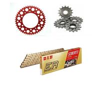 Honda CR125R4 2004 DID Catena & Renthal Rosso Kit Ruota Dentata