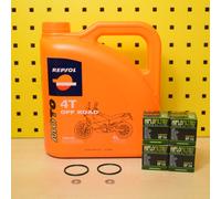 Honda Crf 150 250 450 Oelwechselset Olio Filtro Olio Repsol Moto Off Road 10w40