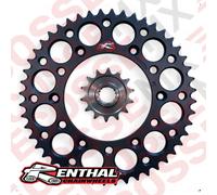 Honda CRF250R/Rx Renthal Lega Posteriore Acciaio Anteriore Ruote Dentate Nero