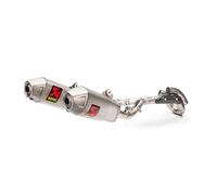 Honda CRF450R/Rx 17-20 Akrapovic Acciaio Inox Testata Titanio Silenziatore 1-2