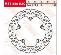 Honda CTX 700 ND ABS 2014-2015 Disco Freno Fisso Contornato TRW MST446RAC