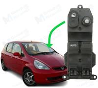 Honda Jazz Interruttore Pulsantiera Sinistra Alzavetri Alzacristalli Finestrini