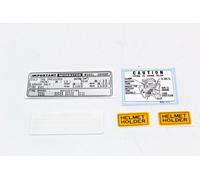 HONDA KIT ADESIVI AVVERTENZE PER CB400 FOUR CON REMEMBER BIANCO