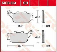 Honda Nc 700 Xd ABS 2012-2013 TRW Sh Serie Sindered Posteriore Pastiglie Freno
