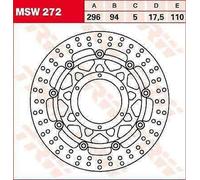 Honda NSA 700 2009 Disco Freno Rotondo Fluttuante TRW MSW272