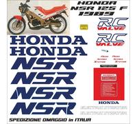 Honda Nsr 125 f 1989 kit adesivi completi come da disegno