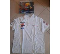 Honda Polo Maniche Corte Bourke Repsol Double Piquet Col. Bianco Taglia XL